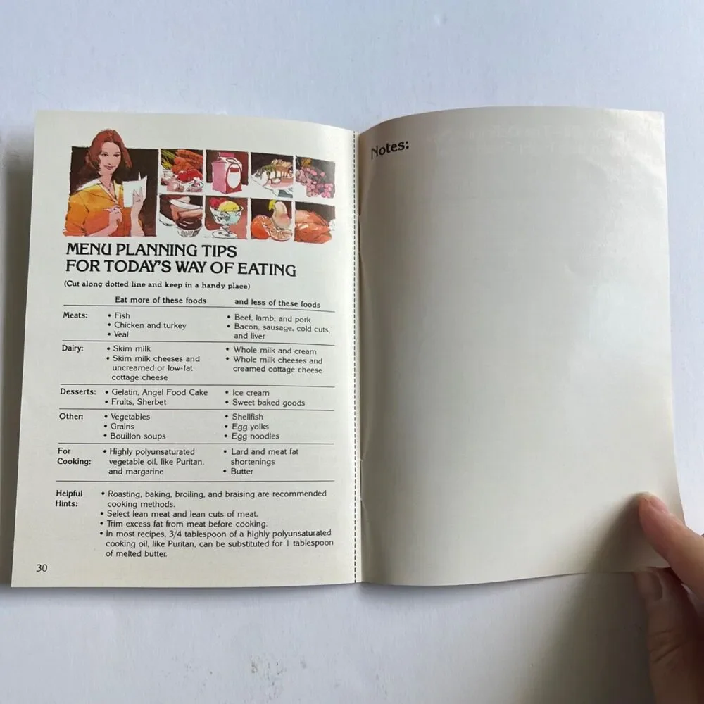 Vintage Cookbook Family Meal Planning for Todays Way of Eating Paperback
